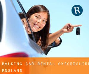 Balking car rental (Oxfordshire, England)
