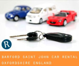 Barford Saint John car rental (Oxfordshire, England)