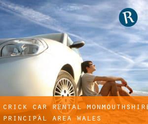 Crick car rental (Monmouthshire principal area, Wales)