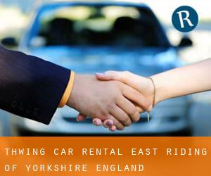 Thwing car rental (East Riding of Yorkshire, England)